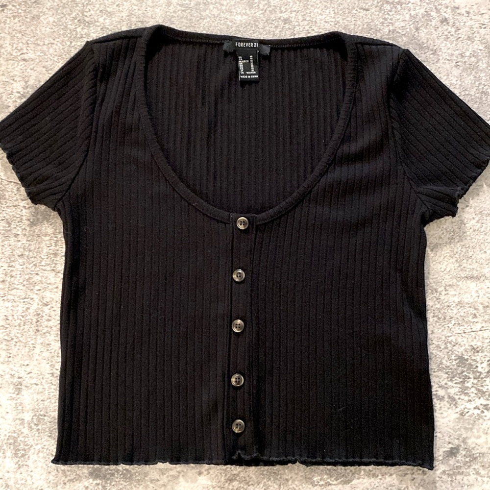 LForever 21 | Short Sleeve Cropped Top